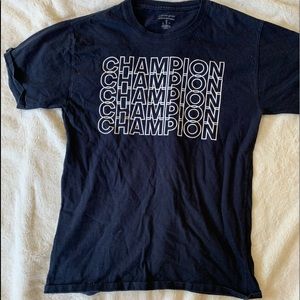 Navy blue champion shirt